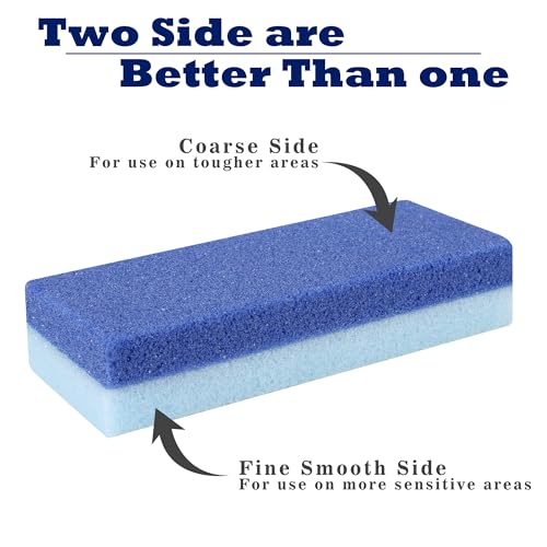 Double-Sided Foot Pumice Stone 6-Pack - Callus Remover & Foot Exfoliator