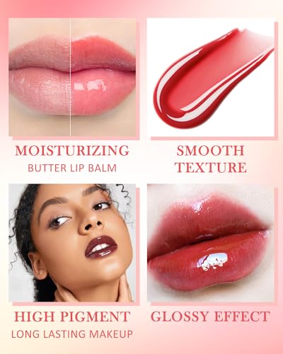 Butter Tinted Lip Balm Kit - 3 Colors Hydrating Lip Gloss