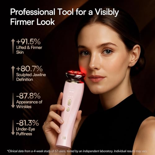 INIA Flare 3-in-1 Red Light Therapy Face & Neck Device - Pink