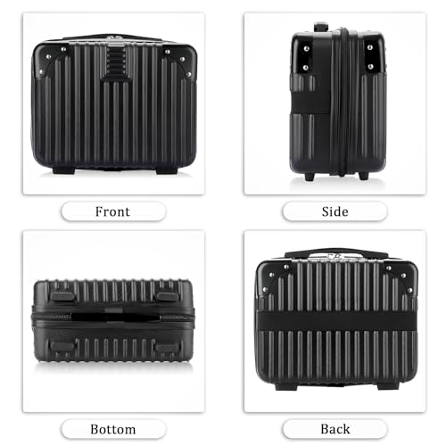 BSTKEY Portable Hard Shell Makeup Travel Case with Elastic Band