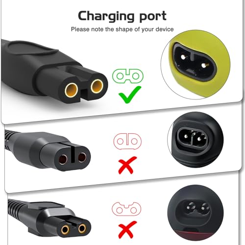 5V Charger Cord for Philips One Blade QP2724 QP2834, MG7910 MG5910 MG9510, 2000 2400 3600 Series Norelco X3001 S3341 S5880 S3243 S7887 X3052 Electric Shaver USB Cable[2-Pack]
