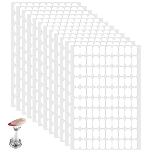 1200Pcs Double Sided Nail Sticky Tack - Clear Nail Stand Adhesive Tabs LXUEJIE