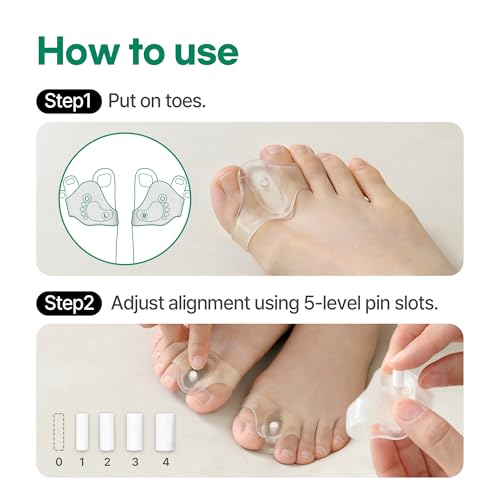 GOYO FlexBunion 5 Toe Corrector & Separator for Bunion Relief