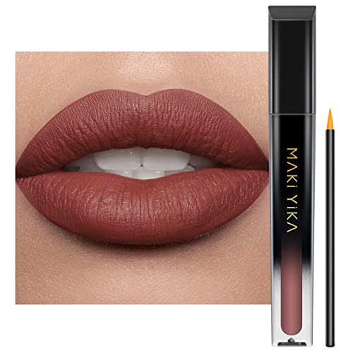 Brown Matte Liquid Lipstick - 16HR Long Lasting Waterproof