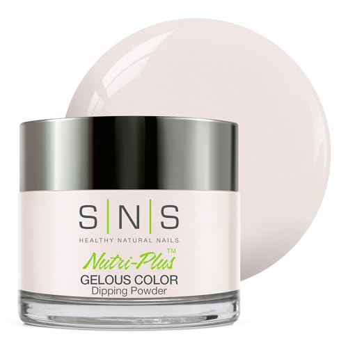 SNS Nail Dip Powder, Gelous Color Dipping Powder - Winter Wedding (White, Natural/Nudes, Pastel, Cream) - Long-Lasting Dip Nail Color Lasts 14 Days – Low-Odor & No UV Lamp Required - 1 oz