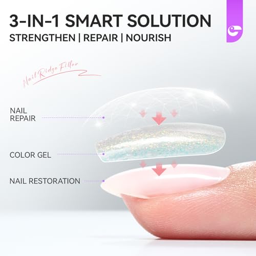 Gelike EC 6-in-1 Natural Nail Hardener & Strengthener for Damaged Nails