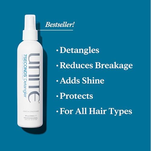 UNITE Hair 7SECONDS Detangler Leave-In Conditioner Spray for Frizz Control & Heat Protection