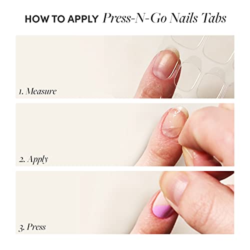 Glamnetic Press-On Nails & Adhesive Nail Tabs - Los Angeles | Blush Nude Pink Short Almond Nails in Glazed Finish | 15 Sizes - 30 Nail Kit with Adhesive Tabs