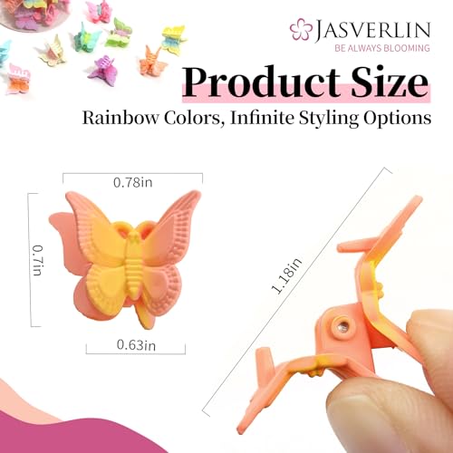 Mini Butterfly Hair Clips 50 Pcs - Cute Y2K Hair Accessories for Girls