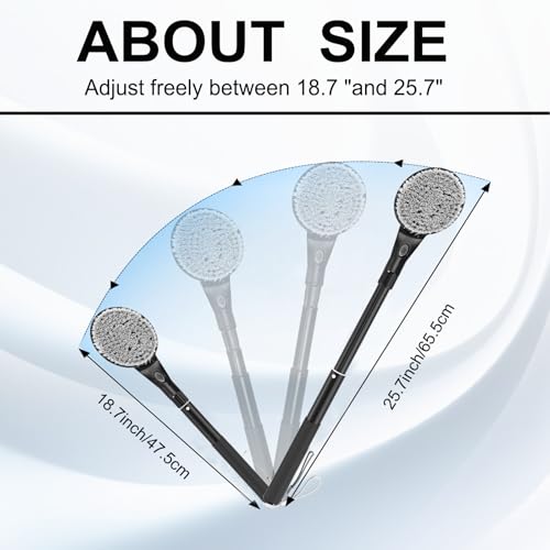 Back Scrubber for Shower,25" Long Handle Shower Brush for Body Exfoliator and Deep Clean,Back Washer for Shower for Men,Women and Elderly