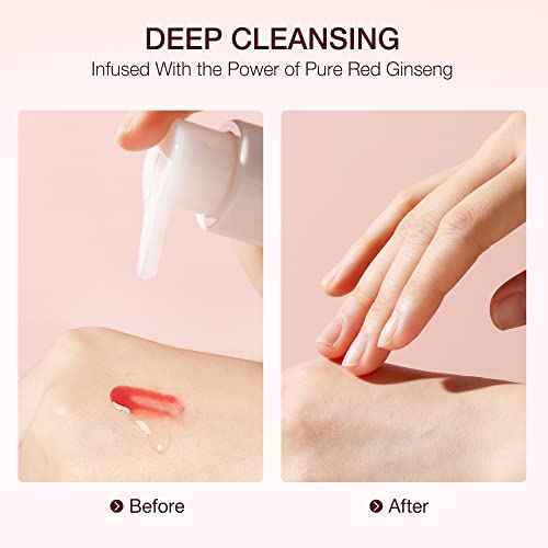 Donginbi Red Ginseng Moisture Cleansing Oil - New Years Gifts for Women, Mild, Non-Greasy, Hypoallergenic Korean Skin Care, Remove Thick Makeup, Face Cleanser with Natural Ingredients 6.7 floz / 200ml