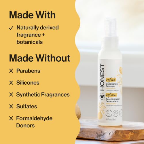 The Honest Company Leave-In Hair Detangler Spray, 4 fl oz