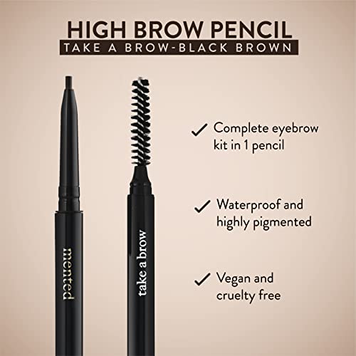 Waterproof Eyebrow Pencil with Spoolie Brush - Mented