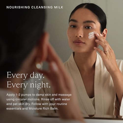 Oak Essentials Hydrating Cleansing Milk - Oat & Rice Bran Face Cleanser, 5 fl oz