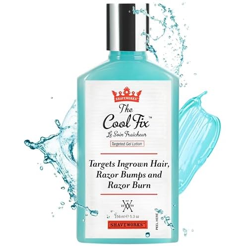 Shaveworks The Cool Fix Aftershave for Women: Pubic Hair Removal, Razor Bumps, Razor Burns, Ingrown Hair Treatment ? After Shaving Post Waxing Bikini Area Moisturizing Skin Care Gel 5.3 Fl Oz