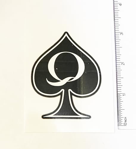Queen of Spades Temporary Tattoo Combo Pack – 6 Sheets, Waterproof