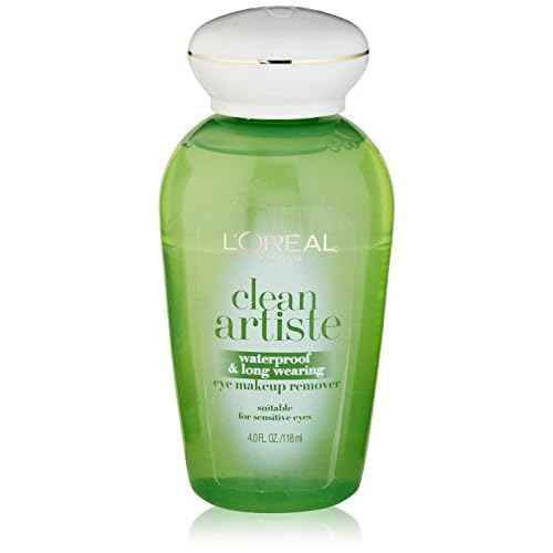 L'Oreal Paris Clean Artiste Waterproof & Long Wearing Eye Makeup Remover 4 oz (Pack of 3)