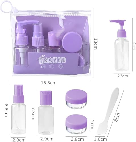 Travel Refillable Bottles Set – Leakproof 6-Piece Travel Toiletry Kit for Shampoo, Lotion & Cosmetics