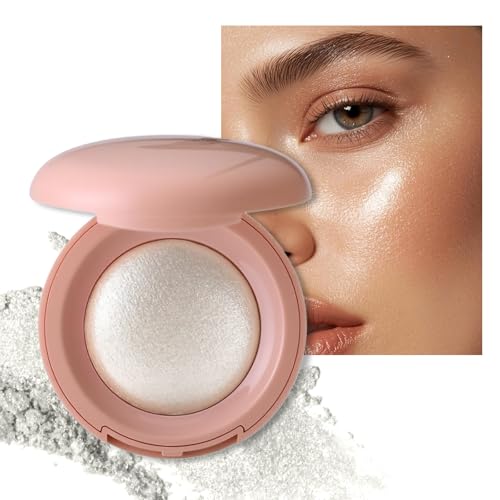 Baked Highlighter Powder Palette - Waterproof Shimmer Face & Body