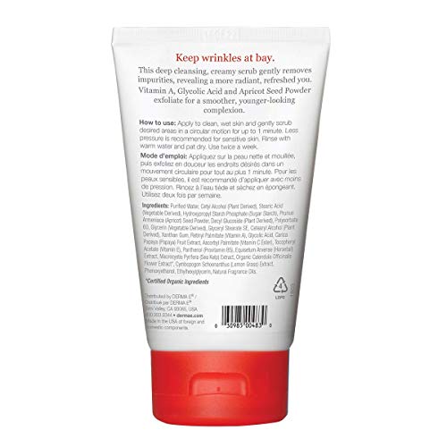 Derma E Anti-Wrinkle Scrub with Glycolic Acid & Vitamin A, 4 oz