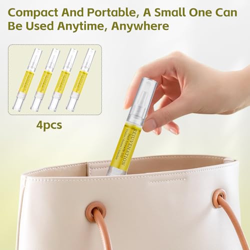 Rejuvenation Nail Growth Oil & Cuticle Care Pens with File (4 Pack)