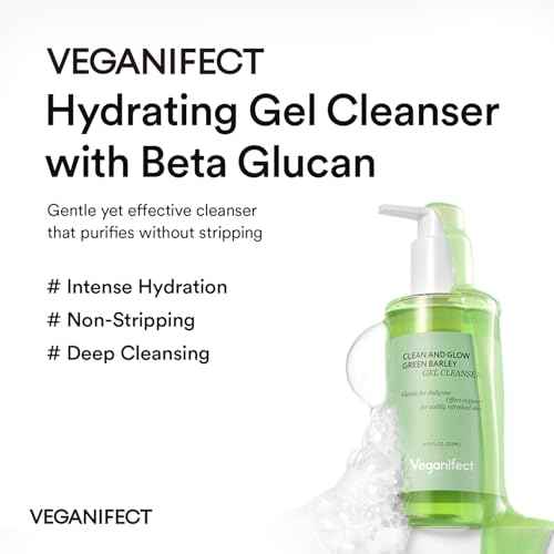 Hydrating Gel Cleanser Face Wash, Non-Stripping Gel-to-Foam, Deep Hydration for Sensitive Oily & Dehydrated Skin, Korean Skin Care, Gentle cleanser, Big Size (205ml/6.93 fl oz)