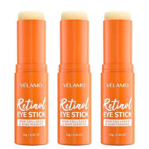 VELAMO ADVANCED Retinol Eye Balm Stick: Made in Korea, Travel Essentials, Upgraded 8-in-1 Formula with Collagen, Niacinamide & Peptides ? Under Eye Cream for Dark Circles, Puffiness & Wrinkles 1.05oz
