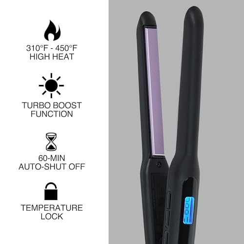 Remington 1/2" Flat Iron Hair Straightener with Anti-Static Technology