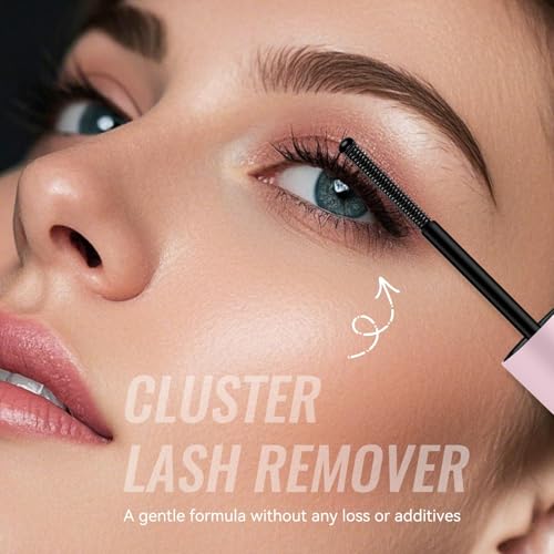 Lash Glue Remover with Spiral Brush - Gentle Eyelash Adhesive Dissolvent 5ML
