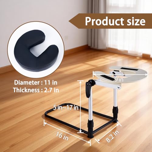 Adjustable Massage Headrest for Bed 6-17in Mattress