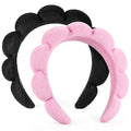 Spa Headbands for Washing Face, Set of 2 Terry Cloth Headbands
