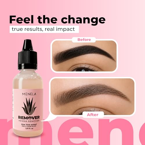 Menela Eyebrow Henna Remover 30ml with Aloe Vera