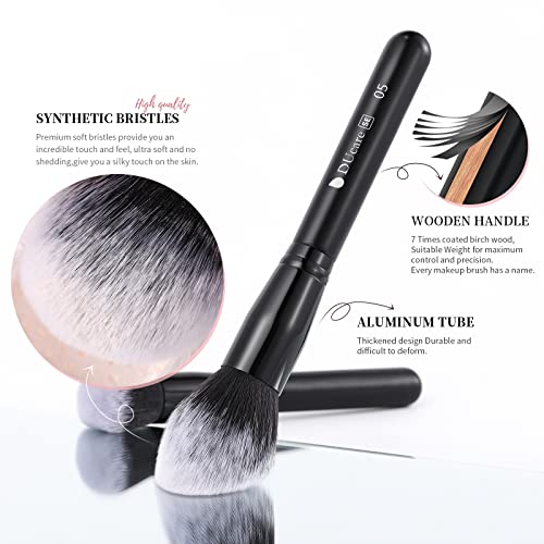 DUcare Professional Makeup Brushes Set+ Folding Mirror with Stand