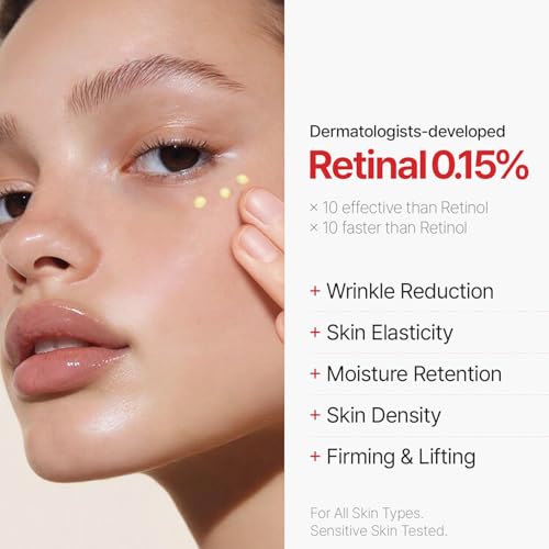 Dr.Different VITALIFT-A Fortessimo Retinal 0.15% - Clinical Grade Anti-Aging Cream for Wrinkle Reduction, Elasticity, Hydration, Lifting with Vita A, K-Skincare made by Korean Dermatologist, 1.06oz