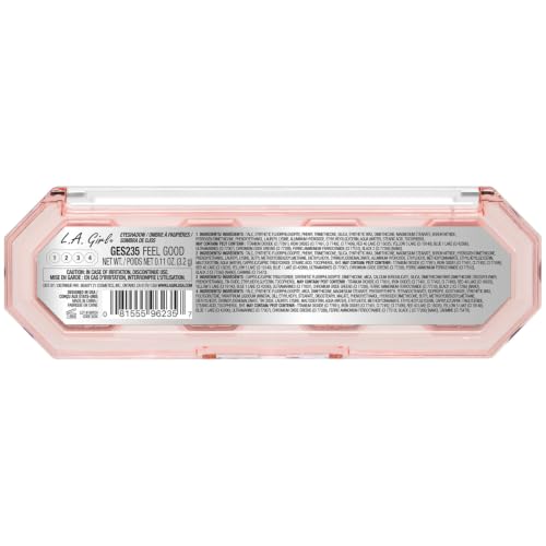 L.A. Girl 4Play Eyeshadow Palette - 4 Highly Pigmented Shades, 0.11 Ounce