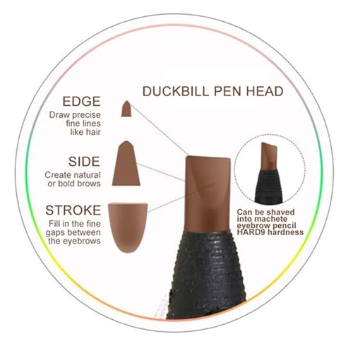4Pcs Peel-Off Eyebrow Pencil Set - Waterproof Brow Liner