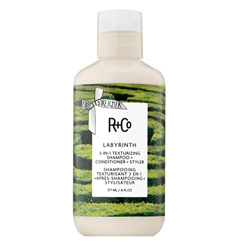 R+Co Labyrinth 3-in-1 Texturizing Shampoo + Conditioner + Styler | Touchable Texture + Volume + Hydration | Vegan + Cruelty-Free | 6 OZ