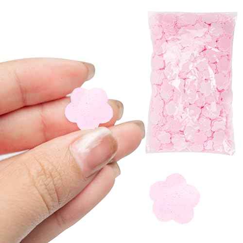 1000 Sheets Portable Soap Confetti Bath, Disposable Paper for Gentle Hand Washing Petals, Fragrance Wash for Women and Men, Perfect for Travel Hiking Toiletry (Pink)