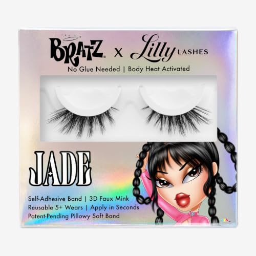 Lilly Lashes Jade Half Lash 14mm Self-Adhesive Foxy Cat Eye