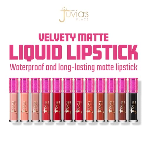 Juvia's Place Red Velvet Liquid Lipstick - Matte, Waterproof, Hydrating