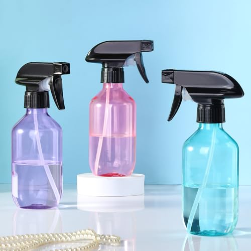 D Dymoece Blue 10oz Plastic Spray Bottles for Hair & Home Use (2 Pack)