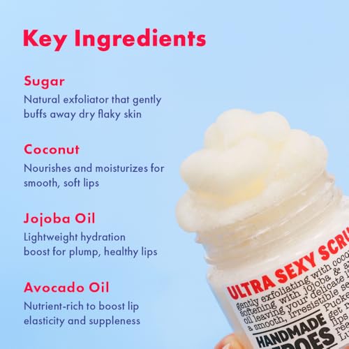 Natural Coconut Lip Scrub & Mask Set - Vegan Exfoliator