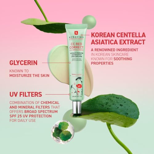 Erborian CC Red Correct SPF 25 - Green Pigment Redness Correcting Primer