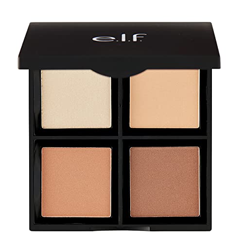 e.l.f. Contour Palette, 4 Shades, Sculpt & Brighten, Light/Medium