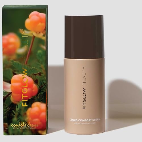 Fitglow Beauty Cloud Comfort Cream | Face Cream for Sensitive Skin | Redness-Reducing & Calming Facial Moisturizer | Plant-Based Hydrating Cream | Soothes Visible Redness | 50ml
