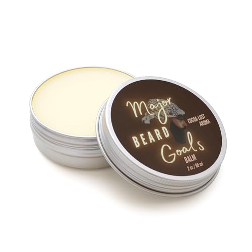 Beard Balm for Men - Cocoa Lust - Deep Conditioning Mustache & Beard Care for Growth, Softening, Grooming, & Styling - Shea Butter, Beeswax, & All Natural Oils - 2oz