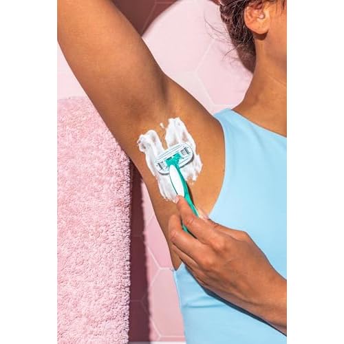 BIC Soleil 5 Sensitive Women's Disposable 5 Blade Razors, 360 Degree Moisture Strips and Pivoting Head, 5-Pack