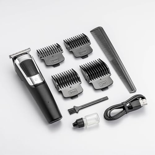 Professional Hair Trimmer for Men - Rechargeable Electric Hair Clipper Set for Home & Salon Use, Easy to Use Men's Grooming Kit with Precision Blades