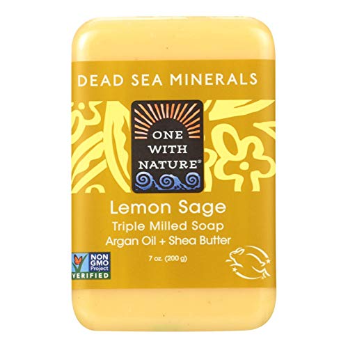 One With Nature, Dead Sea Mineral Bar Soap, Lemon Verbena, 7 oz