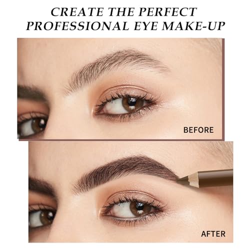 3-Piece Eyebrow Pencil & Eyeliner Set - Waterproof Long Lasting
